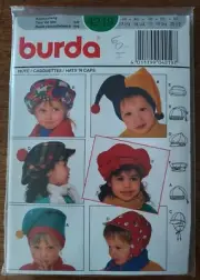 Burda Pattern 4129 Children's Hats & Caps