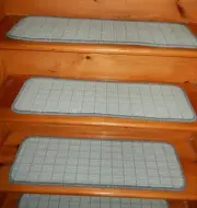15 = STEP 9" X 30" Woven Tufted Wool Carpet Stair Treads.