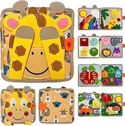 Kukelen Busy Board, Toddler Travel Toys, Quiet Book, Sensory Toys for Toddlers 2 3 4, Montessori Toys for Toddler Activities Board, Educational Toys for 2 Year Old Girls Boys Gift