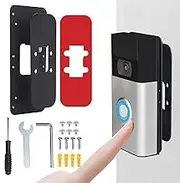 Doorbell Camera Mount | Adjustable Adhesive Doorbell Bracket - Stable Mounting Bracket, Not Block Sensor Holder for Door, Workplace, House