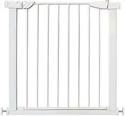 Safety Gate,Auto-Close Safety Gate Metal Expandable Baby Pet Gate with Pressure Mount for Children and Pets,19 Sizes (Color : White, Size : Width 187-194cm)