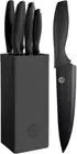 MasterChef Knife Block Set of 6 Kitchen Knives, Extra Sharp Stainless Steel Bla