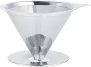 [Junlucki] Coffee Dripper Coffee Filter Double Layer Coffee Accessories for Home Coffee Filter Tool Offices