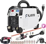 FLARING Plasma Cutter,65 Amp Plasma Cutter Machine 120V 240V 4/5" (20mm) Max Cutting 1/2" (12.7mm) Clean Cut IGBT High Frequency Inverter Touch ARC Plasma Cutter with Consumable Set Update 5th FC650D