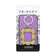 Friends Frame Metal Keyring Hanging Bag Charm Accessory Keychain Rectangle GLD