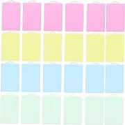 SHINEOFI 40pcs Id Card Holders Plastic Credit Card Protectors Non-deformable Sturdy Anti-Magnetic Name Tag Holders for Students Workers Random
