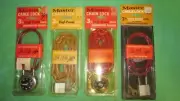 NEW OLD STOCK Vintage Lot of 4 Bicycle Locks Combination Key Cable Chain SEALED
