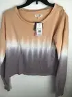 Grayson Threads Sweater Size M Orange/Purple Pullover Long Sleeve