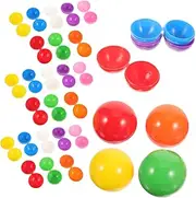 CIYODO Boys and Girls Favor Box 40 PCS Plastic Balls DIY Craft Program Decorative Balls for Birthday Games