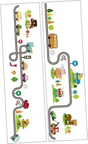 Luxshiny 2 Sheets Wall Stickers Boys and Girls Room Decor Decals Nursery Wall Decal