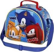 Sega-Sonic Trio 3D Breakfast Bag, Blue, 25.5 x 20 cm, Blue, Einheitsgröße, 3D Breakfast Bag Trio