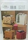 Vogue 7789 Storage Ottoman Pattern Uncut Envelope