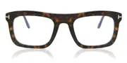 Tom Ford FT5757-B Blue-Light Block 052 Men's Glasses Tortoiseshell Size 52 - Private Health Rebate - Blue Light Block Available