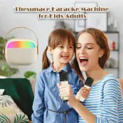 Thesunace Portable Mini Karaoke Machine Set 2 Wireless Microphones 1 Speaker Girls and Boys