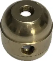 New Large Turned Solid Brass Lamp Cluster Body, 2 Lite