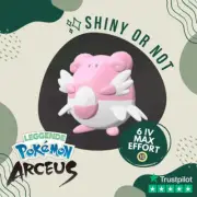 Blissey Shiny ✨ Legends Pokémon Arceus 6 IV Max Effort Custom OT Level Gender