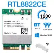 RTL8822CE NGFF M.2 Network WiFi Card 802.11AC Bluetooth 5.0 Laptop WiFi Adapter