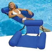 Inflatable Pool Float, Adult Pool Floaties, Multi-Purpose 4-in-1 Swimming Water Floating Rafts (Saddle, Lounge Chair, Hammock, Drifter) for Pool, Lake, Beach,