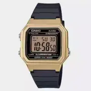 Casio W-217HM-9A | Unisex Digital Quartz Wrist Watch, Gold-Tone Resin Case, LED