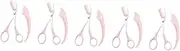 WRITWAA 5 Sets Eyebrow Trimmer with Comb Curved Eyebrow Razor Scissors for Precise Shaping Beauty Tool for Women Easy to Use Durable Materials for Neat Grooming