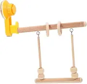 Parrot Stand Bird Parakeet Playground Parrot Perch Stand Suction Parrot Training Grinding Station Perching Perches Parrot Stand Playground Parrots Chewing Claw Frame Wooden