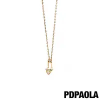 在飛比找誠品線上優惠-PDPAOLA愛心掛鎖鍍18K金鋯石項鍊