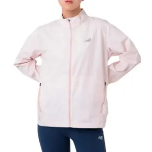 【NEW BALANCE】NB 外套 風衣外套 夾克 機能 防水 防風 反光 運動 休閒 女 粉色 美規(WJ41243OUK-F)