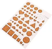 jojofuny DIY Quilling Tools Durable Paper Craft Template Board for Beginners Safe Cork Material for Paper Quilling Projects Easy to Use