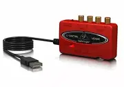 Behringer UCA222 U-Control Ultra-Low Latency 2 In2 Out USB Audio Interface