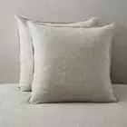 100% Linen Pillowcases Set of 2, Euro Size 26'' x 26'' Pillow Case, Linen Pil...