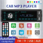 Single 1 Din Car Stereo Radio MP3 Player In-Dash Bluetooth/FM/USB/AUX Head Unit
