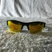 Oakley Flak Jacket Sunglasses OO9009 03-899 Black/orange Mir 63-14-133 No Case