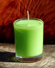 40hr Green The Best MUSK STICK LOLLIES Triple Scented Natural SOY WAX Jar CANDLE