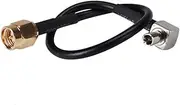 PC-CASE Coaxial Flexible Cable Rf SMA Male to Ts9 Plug RA Connector with 0.5ft RG174 for LTE Antenna