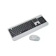 Uncaged Ergonomics KM1 Wireless Keyboard and Mouse Combo, Gray/Silver NEW