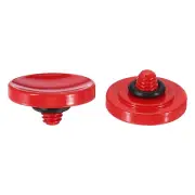 Soft Shutter Release Button Copper Camera Shutter Button Concave, Red 2pcs