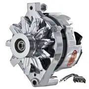 Powermaster Alternator 27735; 85 Amp Polished 2G for Ford