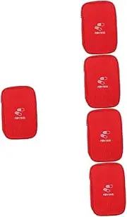 5pcs Aid Portable Camping Organizer Container Pouch Travelling Hiking Household Medicine First Bag Outdoor Large Travel Reusable for