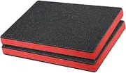 Yajuyi 2Pcs Tool Box Foam Inserts Removable Tools Foam Sheets Tool Box Liners for Transport, 45cmx30cmx5cm