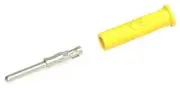 CONN, Banana, PLUG, 10A, SOLDER, YEL, Banana Test Connectors, Qty.1 72-13934