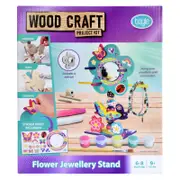 Boyle Wood Craft Project Kit Flower Jewellery Stand