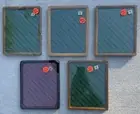 Vintage Lot of 5 Solid Wood 8x10 Photo Frames w/Glass & Backboard NEW/SEALED