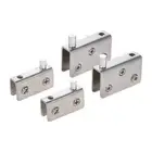 2/4Pcs/Set Glass Shelf Clamp Holder Support for Cabinet Glass Pivot Door Lock