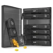 Weekly Pill Box 7 Day-21 Compartment Tablet Organiser Medicine Storage Dispenser