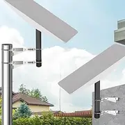for Mount 2PCS, Mounting Kit for V2, Satellite Internet Antenna Roof Mount Bracket Stainless Steel for Wireless Bridges WiFi Routers Outdoor Antennas