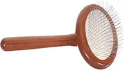 Kisangel Ergonomic Handle Pet Deshedding Tool Wooden Dog Comb Gentle Hair Reduces Shedding for Poodles Retrievers