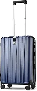 [Hanke] 20 Inch Carry On Luggage 22x14x9 Airline Approved Lightweight PC Hard Shell Suitcases with Wheels Luggage Rolling Suitcase Travel Luggage Bag for Weekender(Dark Blue)