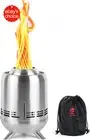 Stainless Steel Tabletop Fire Pit Mini Outdoor Stove Low Smoke Portable Firepit