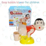 Kids Soap Bubble Blower Electric Fart Blowing Bubble Machine Music Lights Toys