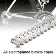 6/7/8/18/21/24-speed Bike Chain Long Fully Electroplated 116 Knots Professional Bicycle Chain Link For Mtb
